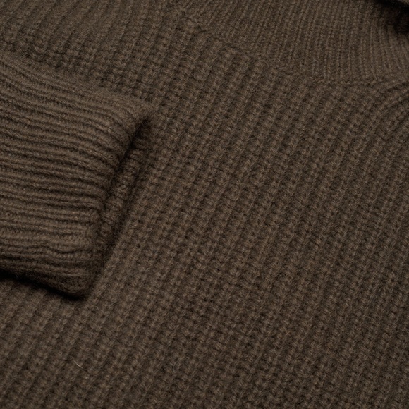 XS RALPH LAUREN RIB-KNIT WOOL-BLEND TURTLENECK DRESS - Picture 3 of 3